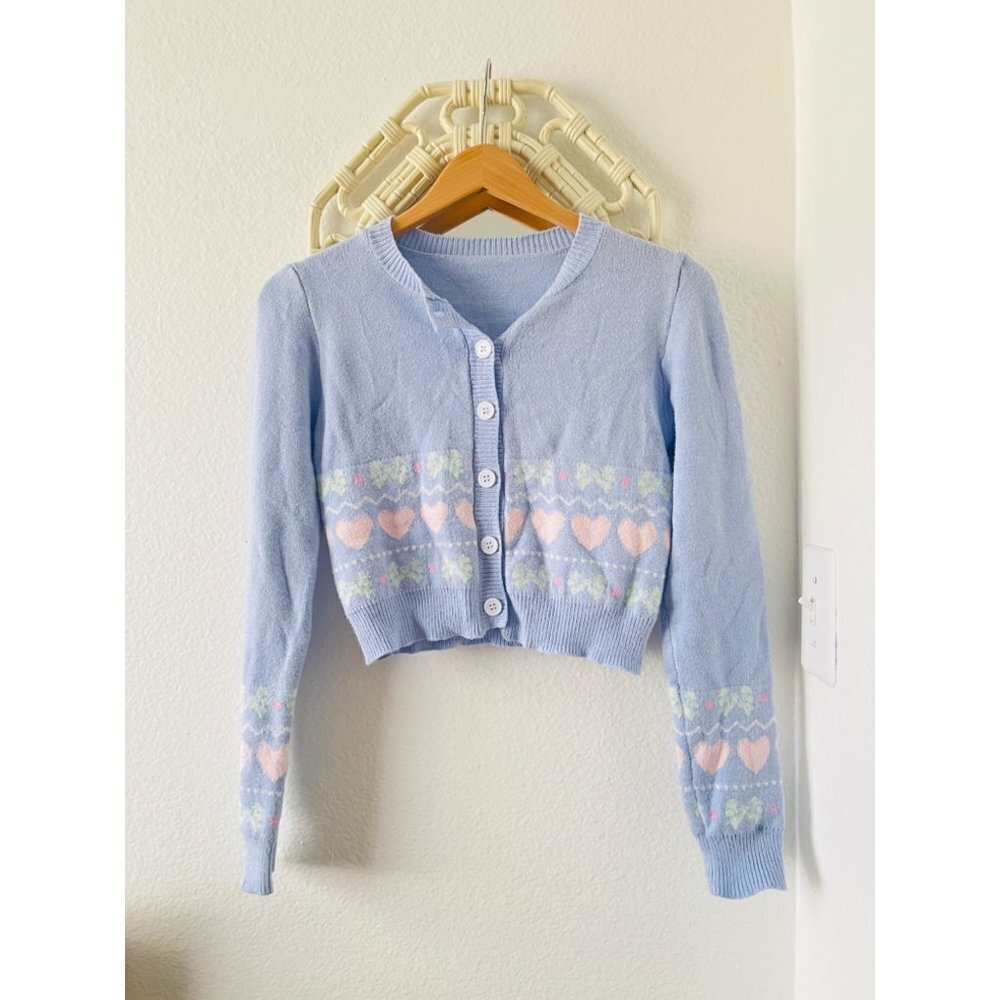 Pastel Pink and Blue cardigan - Picture 3 of 8
